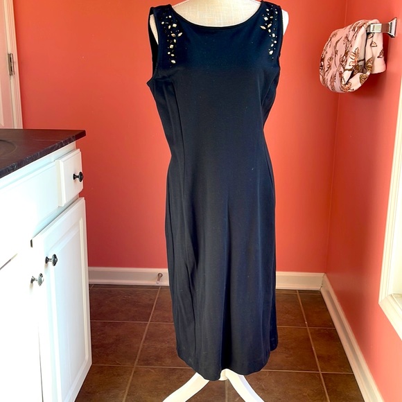 Brand new black slip on dress from New York & company in size L! - Picture 3 of 3